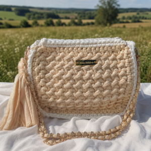 sac solÉa beige – sac crochet bohème fait main- maroquinerie