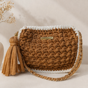 sac solÉa camel – sac crochet bohème fait main